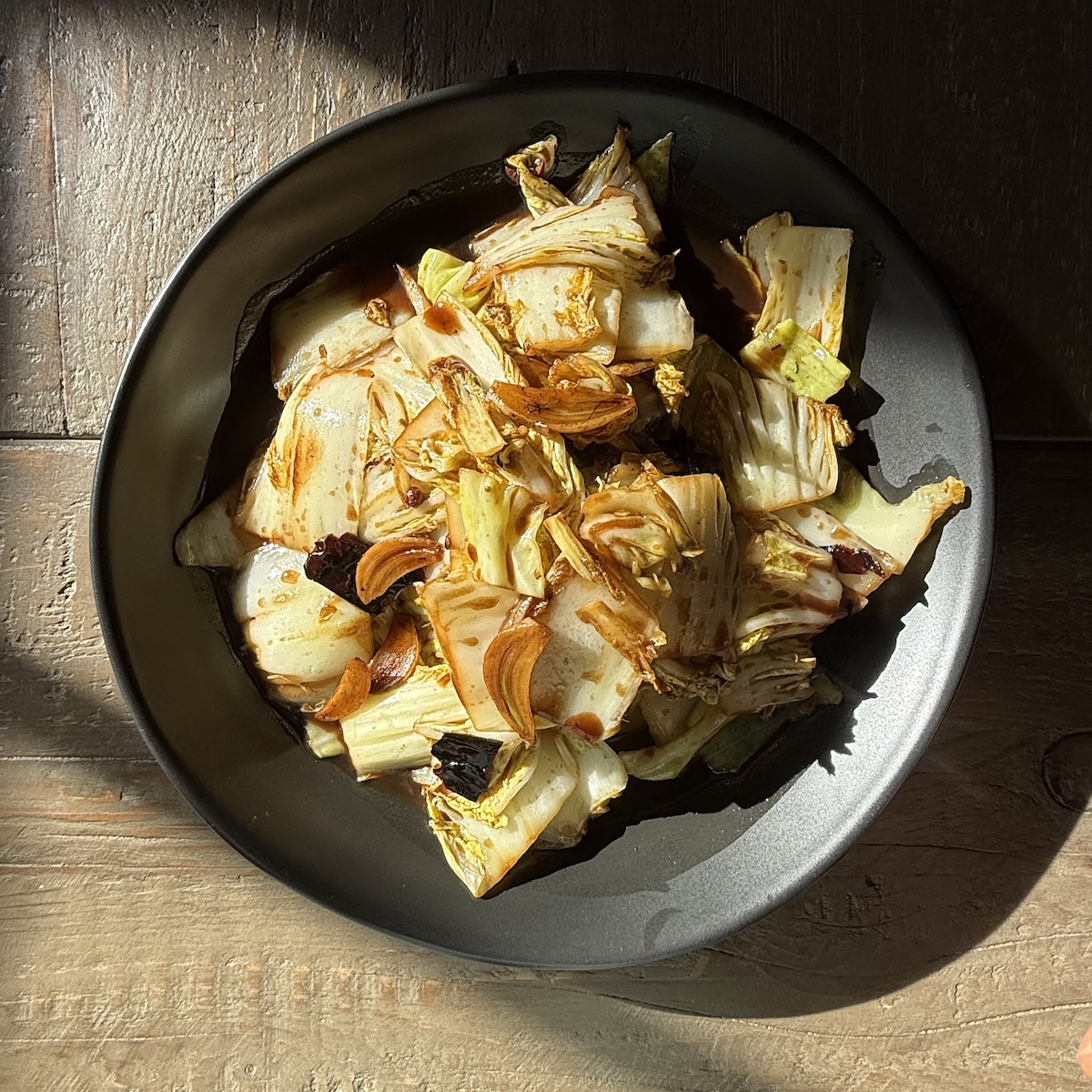 tangy cabbage stir-fry
